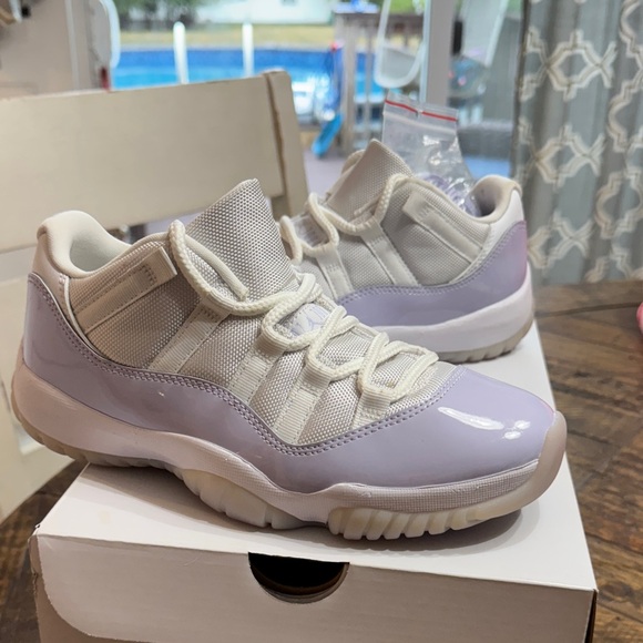 Jordan Lavender and Cream Sneakers Women’s Air Jordan 11 Retro Low - Picture 1 of 3